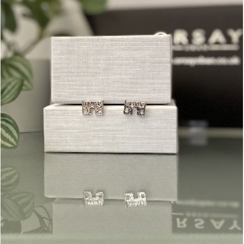 Handcrafted Scottish jewellery - Wee Bothy silver stud earrings